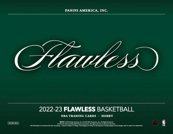 2022/23 Flawless Basketball Hobby 1-Box Break #2 RANDOM SERIAL NUMBER (10 SPOTS) + FREE PRIZM